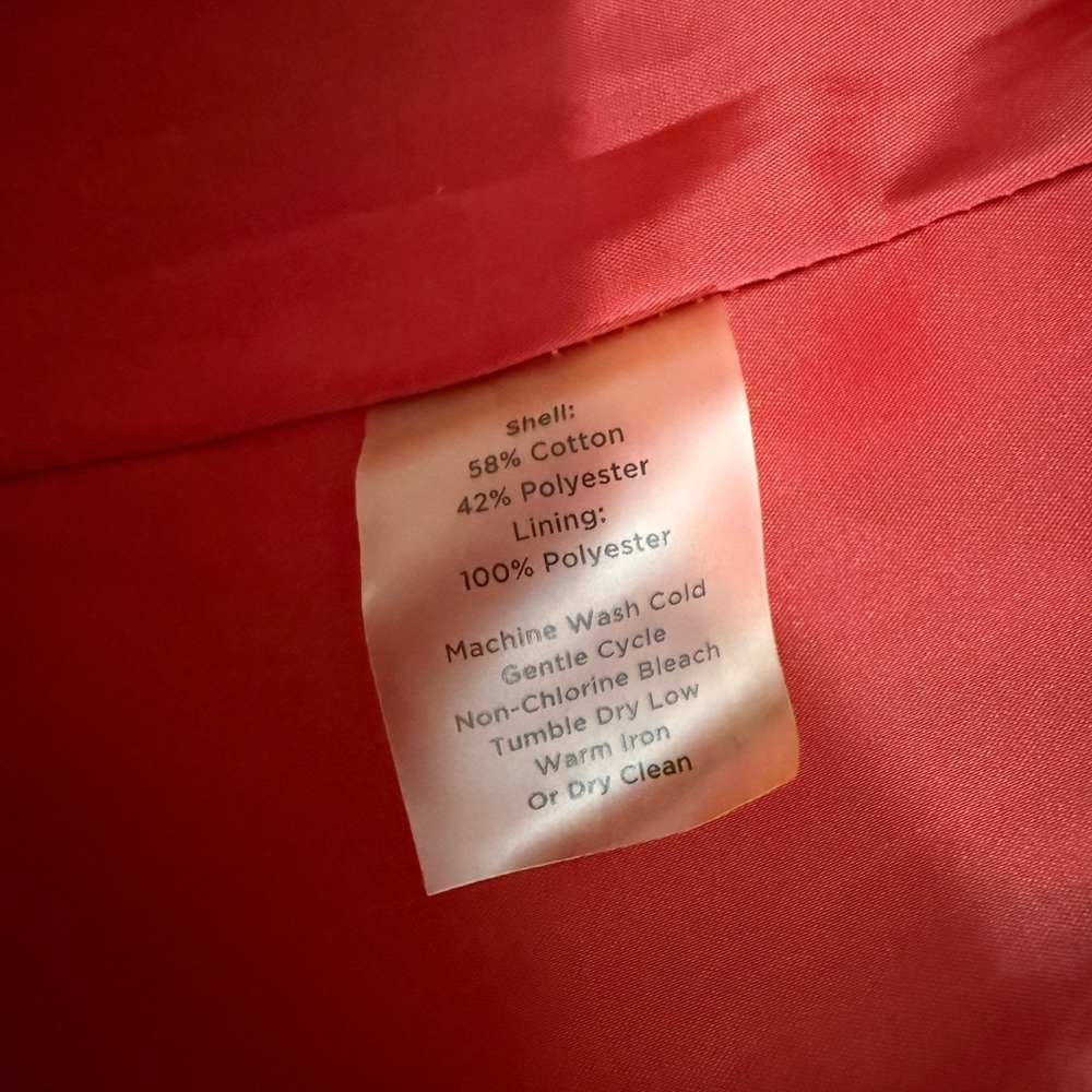 Talbots Red Trench Coat - Picture 8 of 8